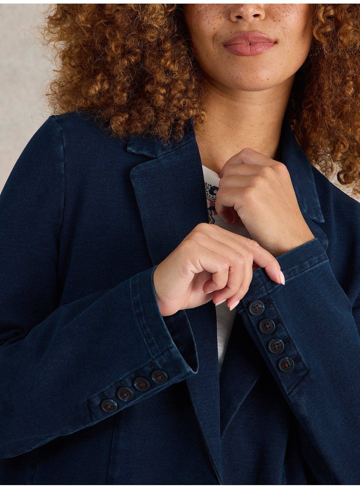 WHITE STUFF Evelyn Jersey Blazer 8 - Image 3